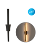 näve LED Wandleuchte "TREVOR" in schwarz - (L)10 cm x (B)4.5 cm x (H)62 cm - EEK D