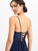 SWING Abendkleid in marine - 0001