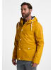 DreiMaster Maritim Herren Regenjacke Mit Einem Dezenten Print Auf Der Oberstoffrückseite in Senf