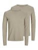 Jack & Jones Pullover Hill in Oatmeal melange