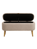 ebuy24 Sitzbank Elsa Beige 37 x 95 cm