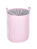 Beliani 3er-Set Wäschekorb ARCHA in Rosa/Grau