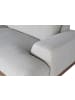 Giner y Colomer 6-Sitzer-Sofa mit grauem Leinenstoff und Metallbeinen in Gray