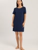 Hanro Nachthemd Natural Elegance in deep navy