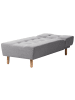 Beliani Sofaelement ALSTEN in Grau/Braun - (W) 75 x (H) 41 x (L) 161 cm