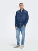 Only&Sons Jeans Hemd Denim Langarm Shirt Freizeit Shacket ONSCAMON in Blau