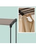 relaxdays Garderobe in Weiß -(B)182 x (H)182 x (T)43 cm