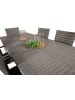 ebuy24 Gartenmöbel-Set Albany (7-teilig) Grau 90 x 152 cm
