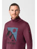 super.natural Merino Longsleeve M ADVENTURE TURTLE in weinrot