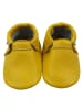 Mepiq Baby-Leder-Laufschuhe, mit rutschfester, harter Sohle - Gelb