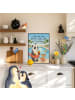 Mr. & Mrs. Panda Bild Panda Schwimmbad Pommes Design mit Spruch in Weiß