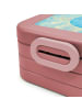 Mr. & Mrs. Panda Lunch Box Wal Konfetti Design mit Spruch in Rot Pastell