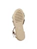 Geox Ischia Leder Keilsandale D02HHC 00022 Gold