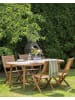 Beliani 4er-Set Gartenstuhl PARAGGI in Braun
