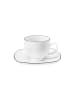 Seltmann Weiden Kaffeetasse mit Untertasse Lido Black Line in 220 ml in weiß
