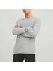 Jack and Jones JJEHILL Knit Crew Neck in Grau