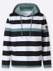 WITT WEIDEN Sweatshirt in jade-schwarz-geringelt