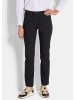 GOLDNER Bengalinjeans Slim Fit Hose LOUISA in Denim-Style in schwarz