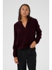 Kaffe Bluse langarm KAditte Regular fit in Windsor Wine/Black Animal
