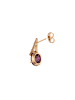 gaya Women Earrings in Rose Gold Purple