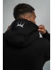 DADA Oversized Hoodie mit Logo-Stickereien in Schwarz