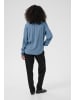 Kaffe Langarm-Bluse Trine Regular fit in Bering Sea