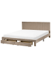 Beliani 2-tlg Doppelbett LONZAC in Beige