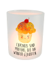 Mr. & Mrs. Panda Windlicht Draußen Cupcake mit Spruch in Transparent