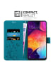 cadorabo Hülle für Samsung Galaxy A50 4G/A50s/ A30s Blumen in FLORAL BLAU