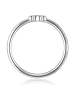 Glanzstücke München Ring Kleeblatt aus Sterling Silber mit Zirkonia in silber