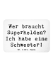 Mr. & Mrs. Panda Magnet Spruch Liebe Schwester mit Spruch in Weiß