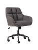 Beliani Bürostuhl PALMDALE in Grau/Schwarz - (W) 58 x (H) 84 x (L) 61 cm