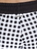 Pussy Deluxe Boardshort Plaid Girl in schwarz/weiß