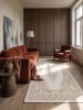 KADIMA DESIGN ERESMA Teppich Kurzflor Creme 80x150 Orientalisch Polyester Wohnzimmer in Creme