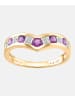 Diamant L'éternel Ring aus 375 Gelbgold mit Diamant mit Amethyst