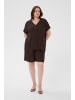 KAFFE curve Bluse kurzarm KCmille Loose fit in Black Coffee