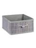 relaxdays 10x Aufbewahrungskorb in Grau - (B)32 x (H)16,5 x (T)35 cm