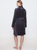 Triumph Morgenmantel Fleece Robe in INK GRAY