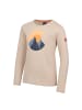 Trollkids Langarm-Shirt Halsafjord (GOTS) in cashew