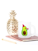 Mr. & Mrs. Panda Kaffeebecher Avocado Geburtstag ohne Spruch in Transparent