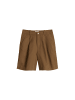 Marc O'Polo DENIM Bundfalten-Shorts regular in Umbra Brown