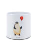 Mr. & Mrs. Panda Pflanzkübel Pinguin Luftballon ohne Spruch in Weiß