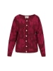 Usha Women Cardigan in burgundy