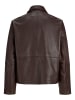 Jack & Jones Lederjacke in Chocolate Brown