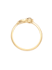 Elli Ring 925 Sterling Silber Astro, Halbmond in Gold