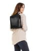 SPIKES & SPARROW Rucksack echt Leder in schwarz