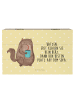 Mr. & Mrs. Panda Holzbox mit Deckel Katze Dose mit Spruch in Gelb Pastell