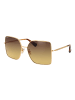 Max Mara Frauen Sonnenbrille Quadratisch Gold