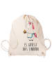 Mr. & Mrs. Panda Beutelrucksack Einhorn Muffin mit Spruch in Creme
