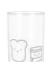 Mr. & Mrs. Panda Glas Toast Marmelade ohne Spruch in Transparent